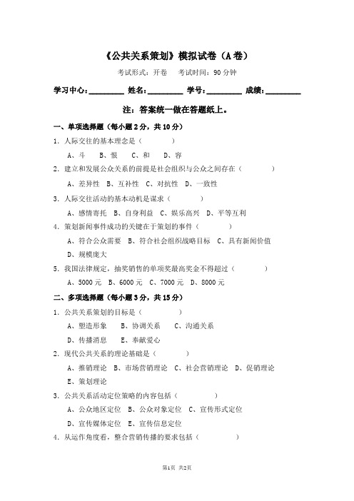 公共关系策划161