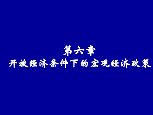 第六单元开放经济下的宏观经济政策(上).pptx