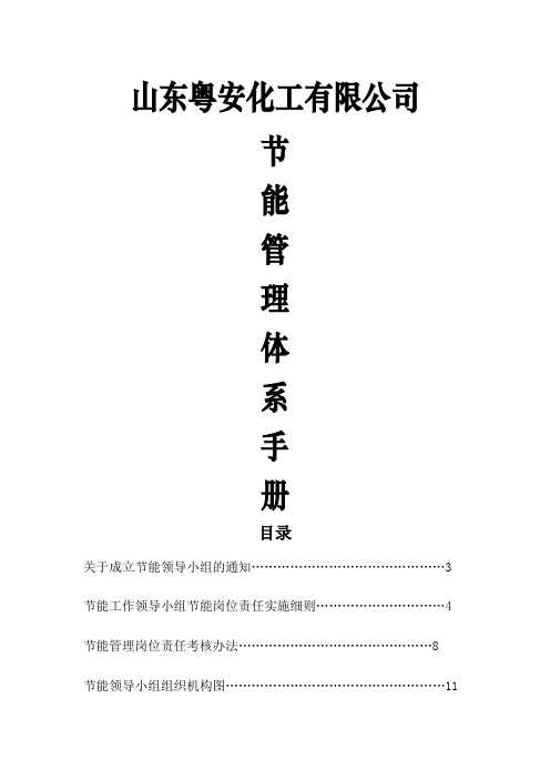 能源管理体系手册