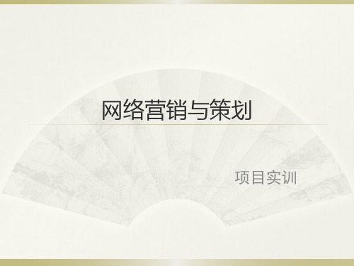 网络营销与策划 实训