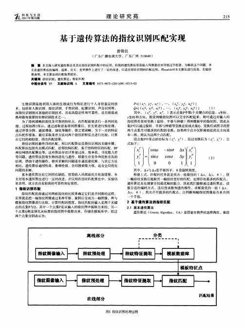 基于遗传算法的指纹识别匹配实现