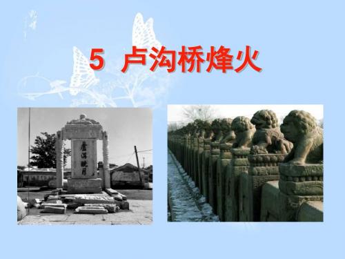 5、卢沟桥烽火(精品课件)