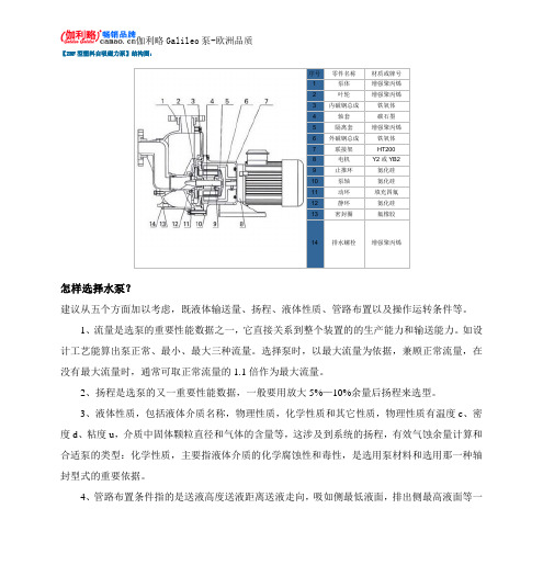 ZBF型塑料自吸磁力泵结构图