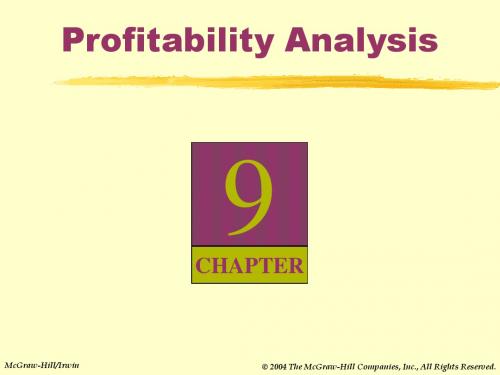 chap009Profitability Analysis(财务报表分析,台湾中兴大学)