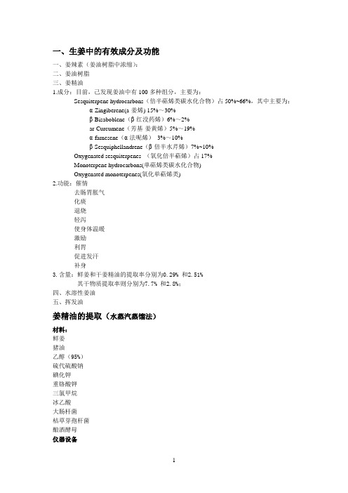 姜精油
