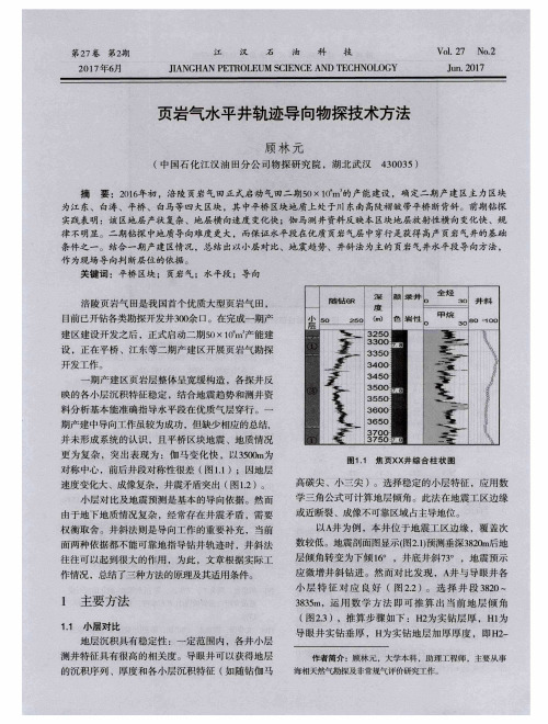 页岩气水平井轨迹导向物探技术方法