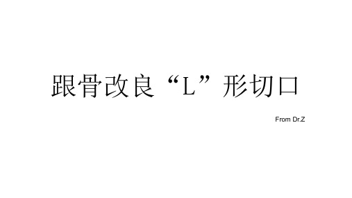跟骨改良L形切口