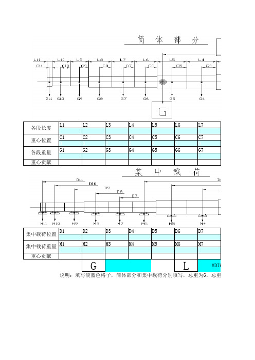 塔器重心计算