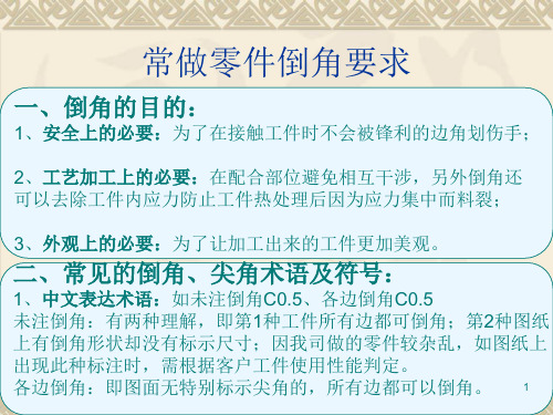 常做零件倒角要求PPT演示文稿