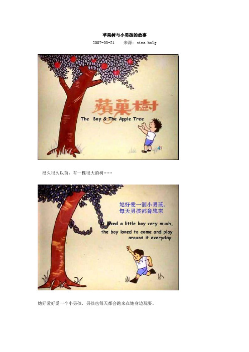 苹果树与小男孩的故事