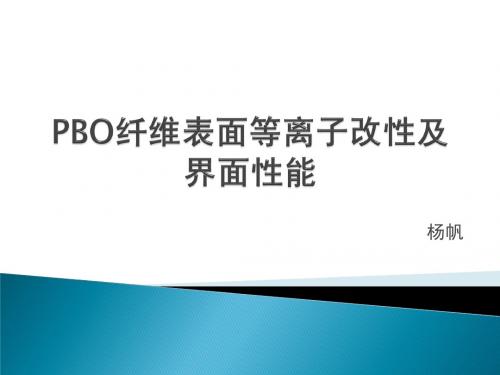 PBO纤维表面等离子改性及界面性能