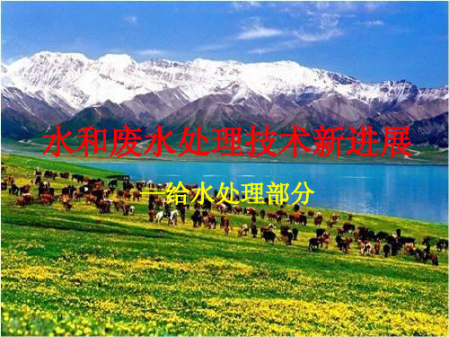【水和废水】第六讲 强化常规给水处理工艺