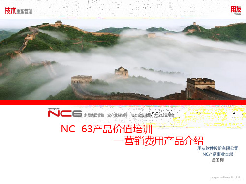 用友软件 NCV6.31应用篇-统一营销04-营销费用产品介绍