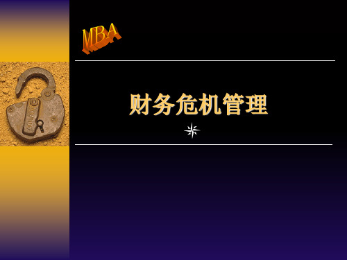 企业财务运营及财务危机控制(ppt 47页)