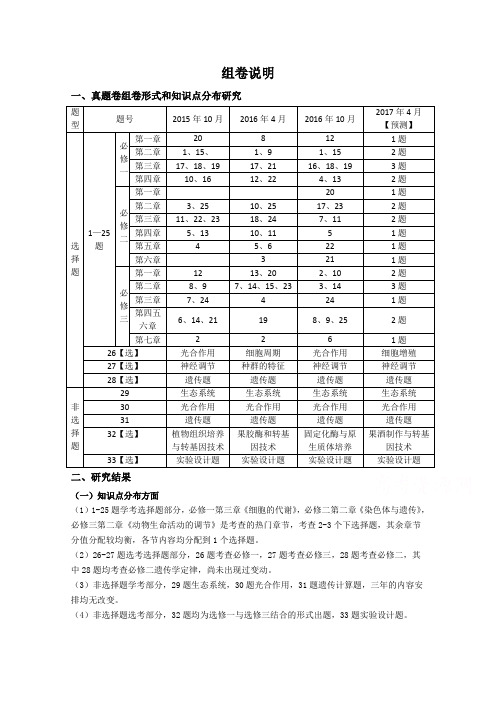 浙江省杭州市萧山区2017年高考模拟命题比赛生物试卷12 含答案