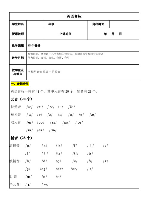 英语音标教案