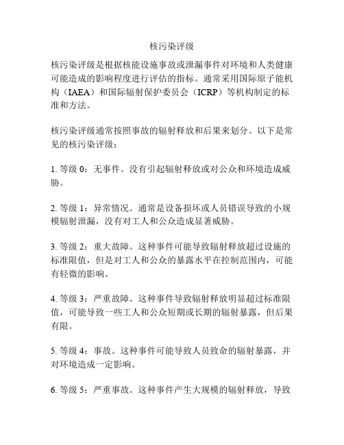 核污染评级