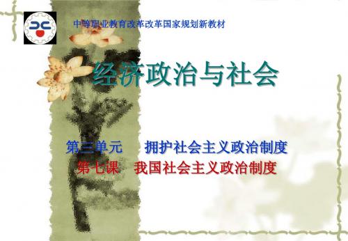 中职《经济政治与社会》第7课