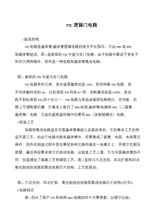 TTL逻辑门电路