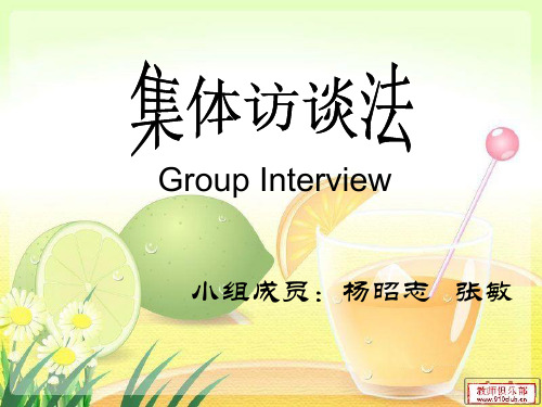 张集体访谈法