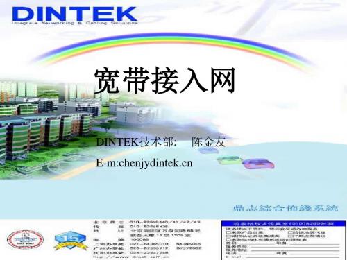 宽带接入网PPT文档dintek提供-文档资料
