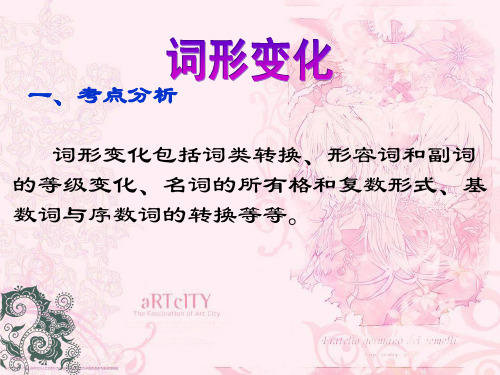 词形变化