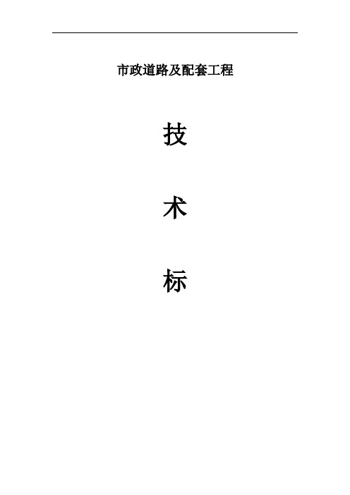 道路排水管道技术标