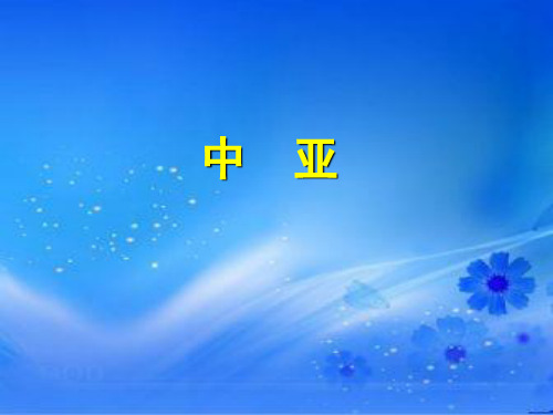 区域地理课件--中亚