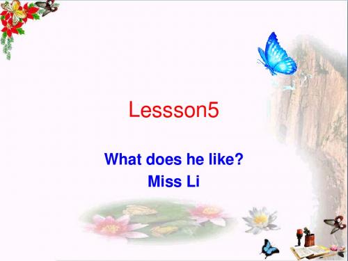 五年级英语上册Lesson5Whatdoeshelike课件3科普版