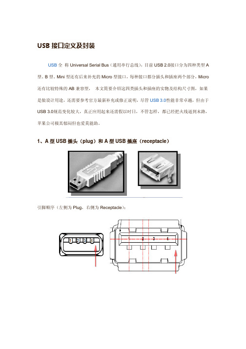 USB接口定义及封装