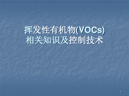 VOCs相关知识及末端处理技术ppt课件