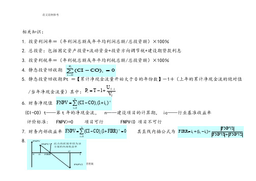 建设项目经济评价习题