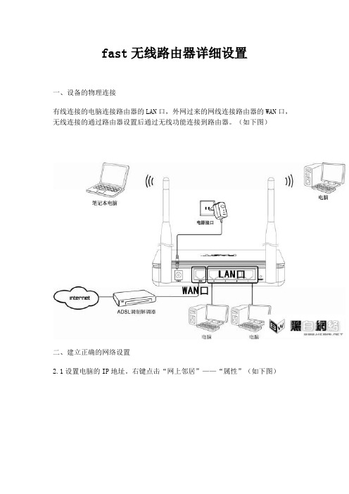 fast无线路由器详细设置