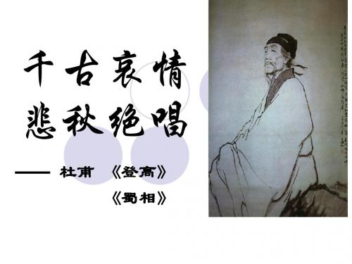 【高中语文】登高蜀相ppt精品课件117