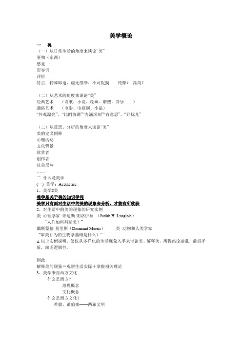整理版本之美学概论 198kb