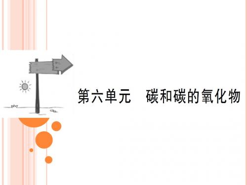 2018届中考化学(人教版)总复习教材过关课件：第六单元 碳和碳的化合物 (共41张PPT)