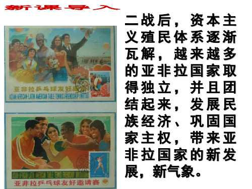 【人教版】部编历史 九年级下册第19课亚非拉国家的新发展教学课件(共33张ppt)