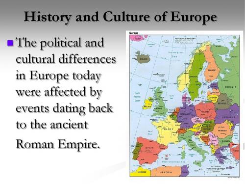 History and Culture of Europe欧洲历史英语课用PPT