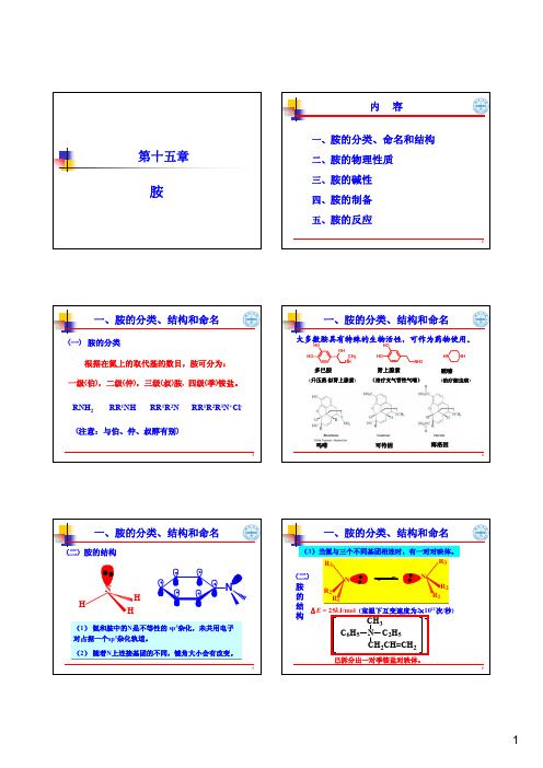 兰州大学《有机化学》PPT课件：15  胺