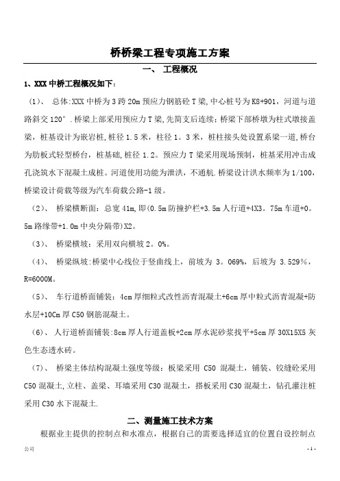 中桥桥梁施工专项方案