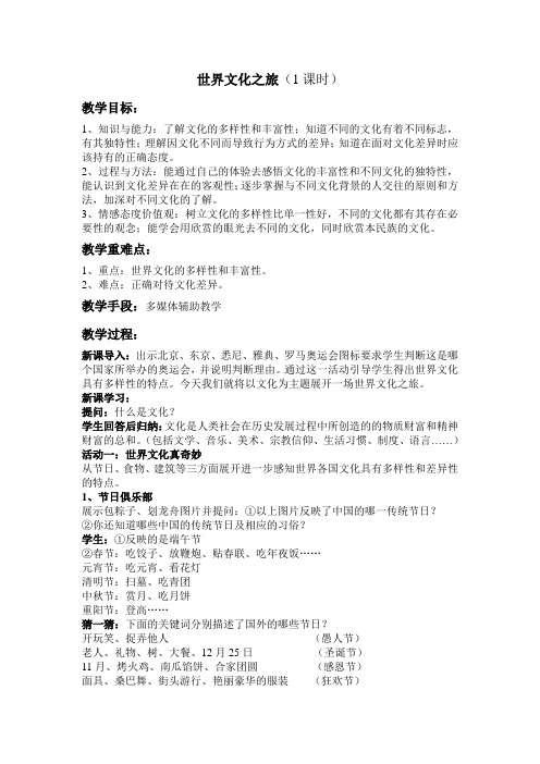 世界文化之旅公开课