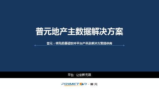 普元地产主数据解决方案  ppt课件