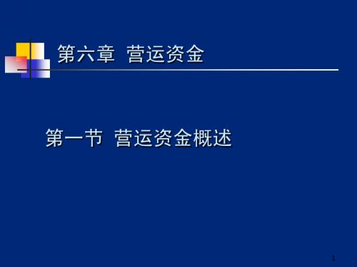 第六章 营运资金6