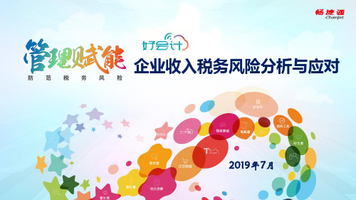 好会计税务风险系列主题-收入税收风险分析与应对