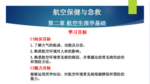 航空保健与急救第二章 航空生理学基础