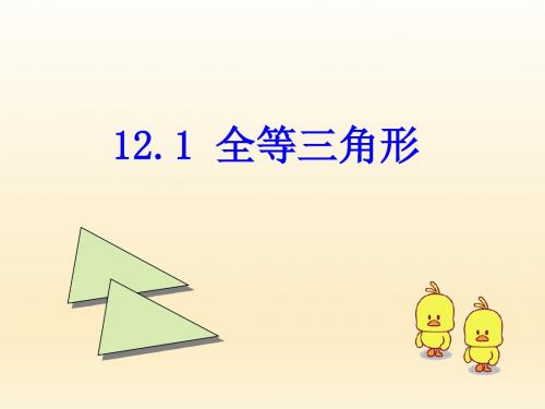 八年级数学上册12.1全等三角形 课件 (共24张PPT)