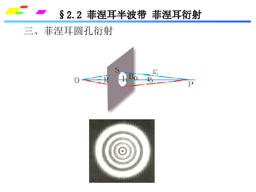 第二章光的衍射(菲涅耳圆孔衍射)