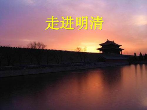 历史二轮复习 中国古代文明的辉煌与迟滞——明、清前期