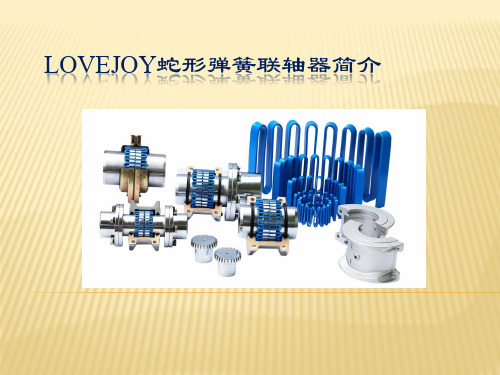 蛇形弹簧联轴器简介