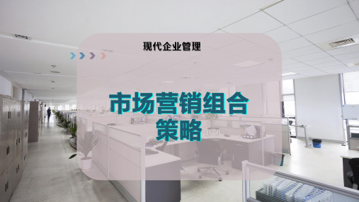 市场营销组合策略